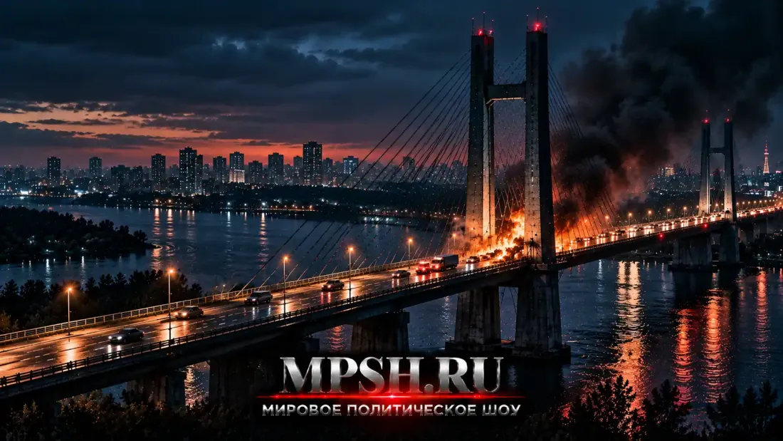 Северный мост в Киеве снова под ударом. А в Днепропетровске закрыли Южный