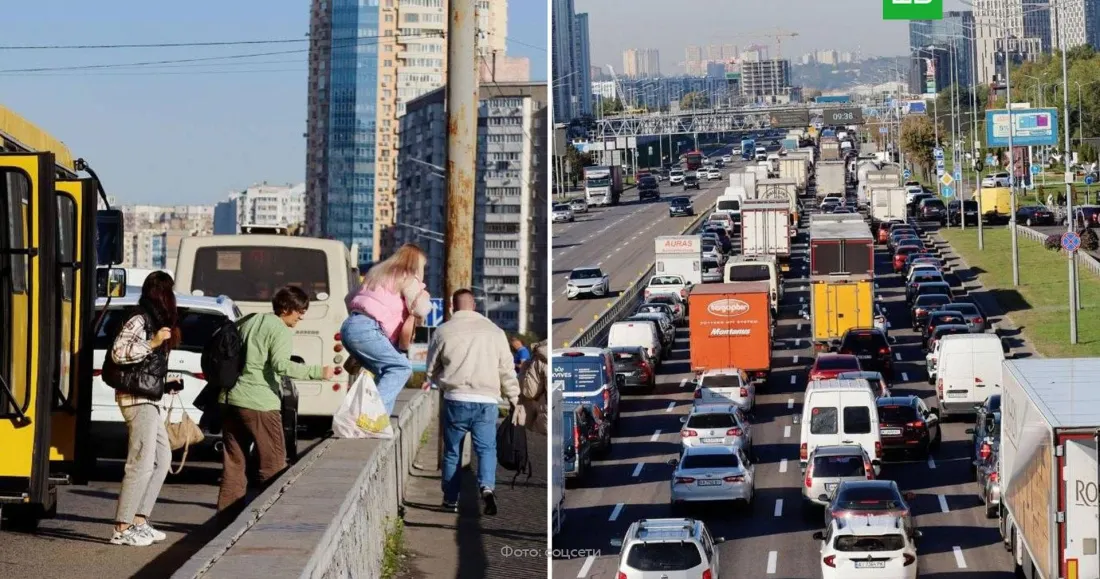 Жители Киева уезжают: бегство из города на фоне паралича мостов и капитуляции